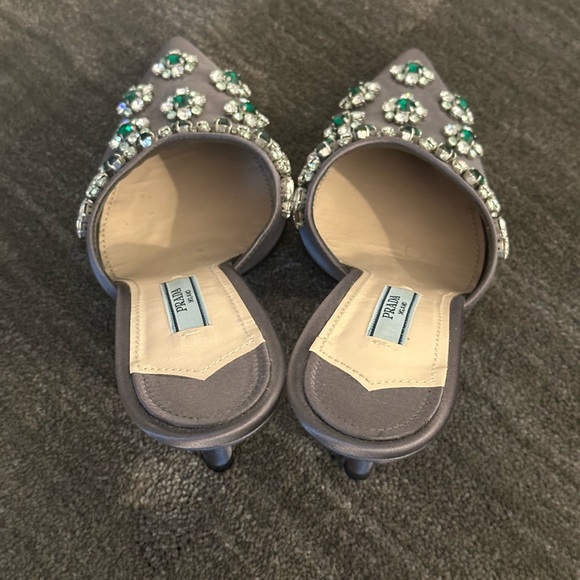PRADA Crystal-Embellished Mules - Picture 2 of 7